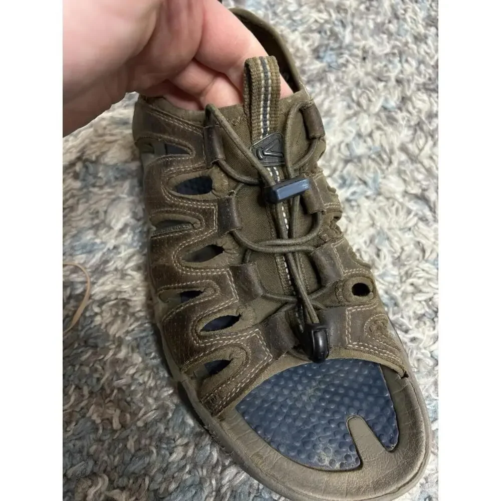 Keen Shoes Mens 10 Newport H2 Open Toe Daytone Sandals Leather Caged Toggle